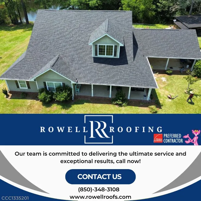 Professional roof installation in Jay, FL by Rowell Roofing