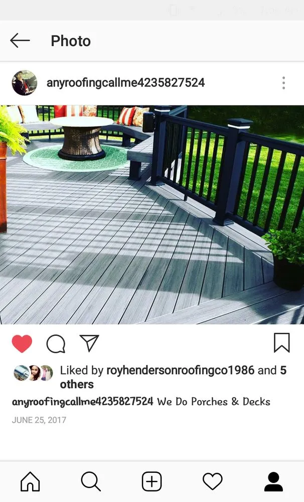 Slide of Roy Henderson Roofing Company