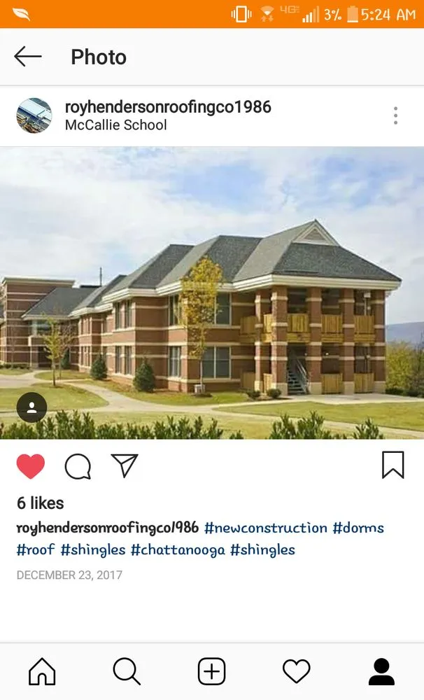 Slide of Roy Henderson Roofing Company