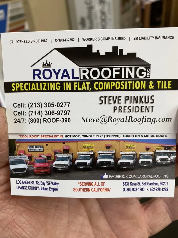 Slide of Royal Roofing