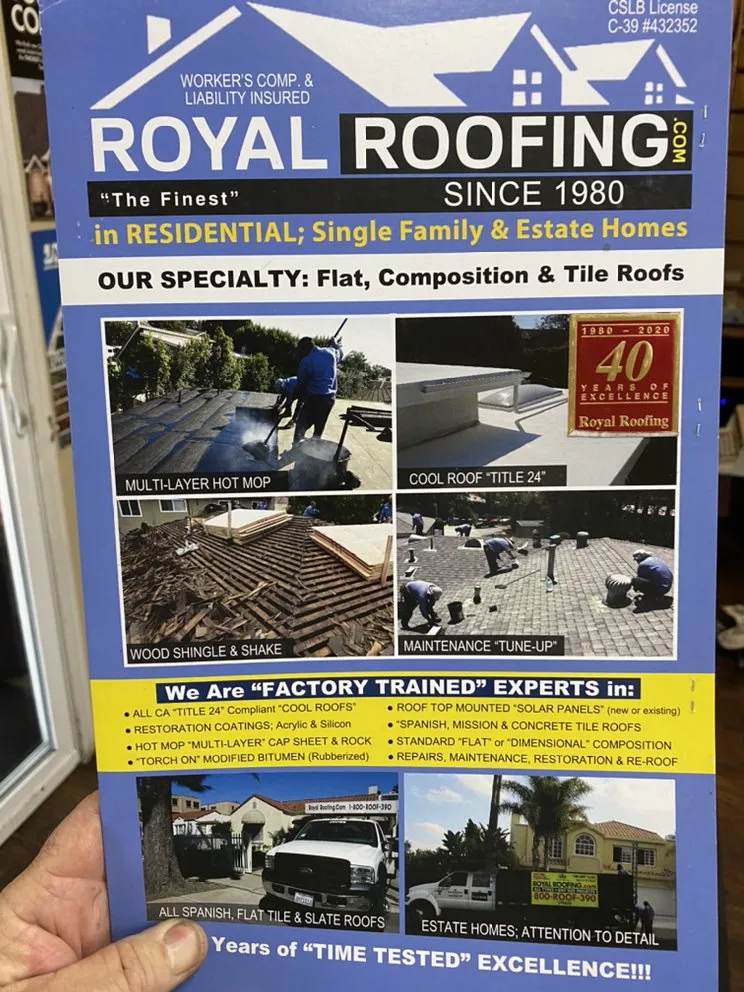 Slide of Royal Roofing