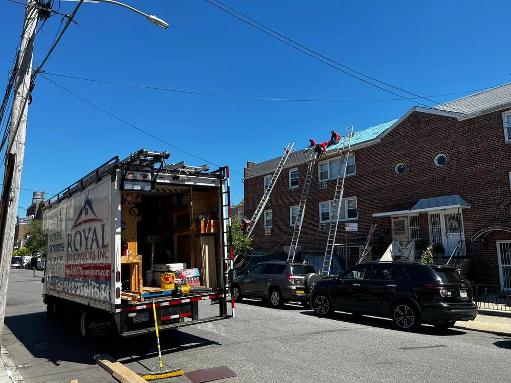 Emergency roof installation in Flushing, NY by Royal Roofing Queens