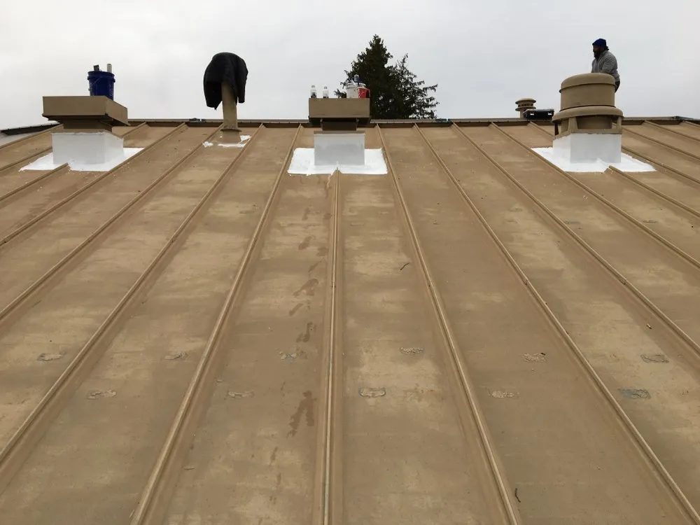 Emergency metal roofing installation after storm damage in Export, PA by Royalty Roofing and Asphalt