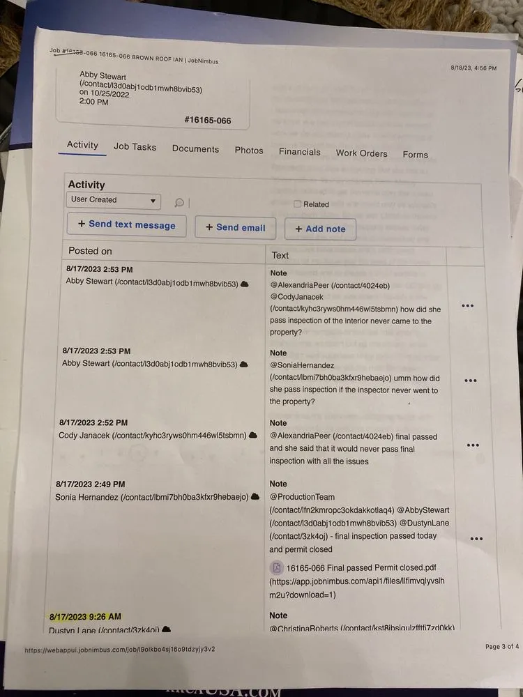 Slide of RRCA - Roofing and Reconstruction Contractors of America