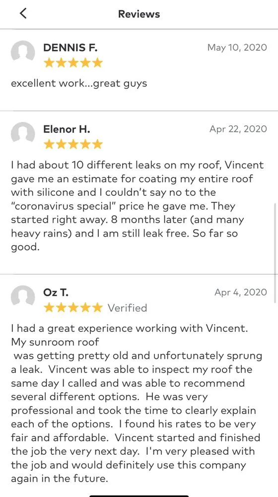 Slide of RRR Affordable Roof Repairs