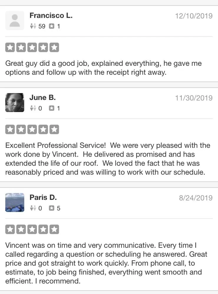 Slide of RRR Affordable Roof Repairs