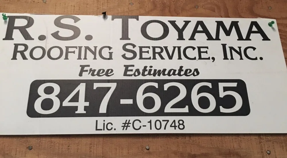 Slide of R.S. Toyama Roofing Service