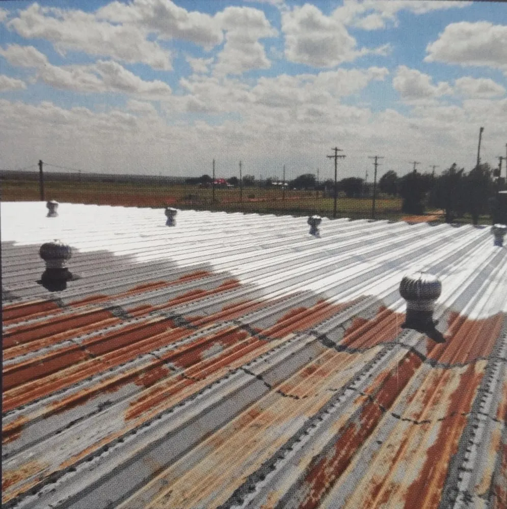 Slide of Rubberized Aluminum Roofcoating