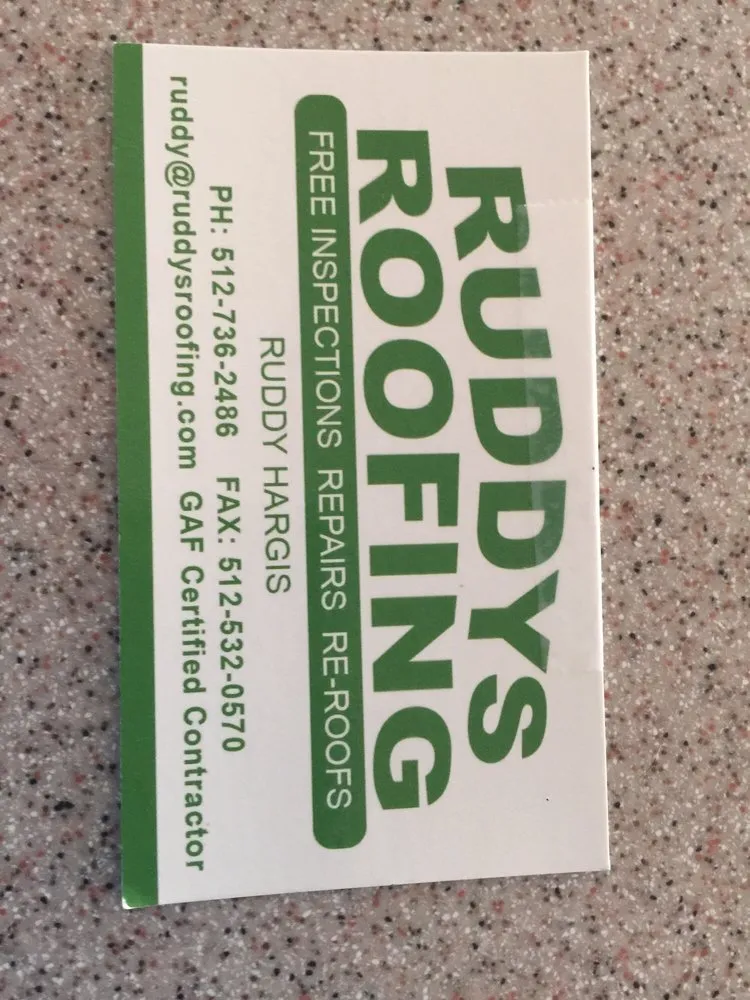 Slide of Ruddy's Roofing