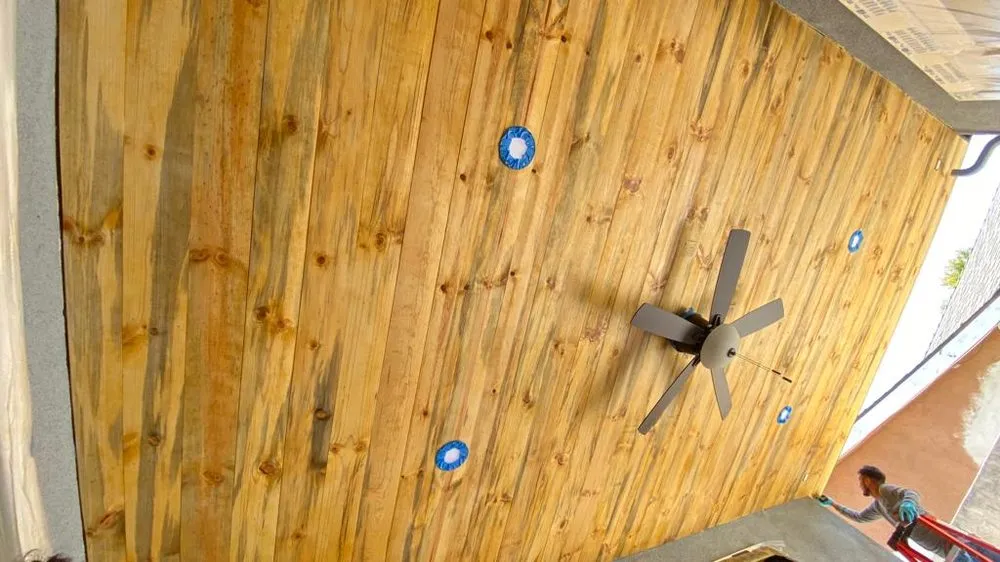 Slide of Rudy’s roofing