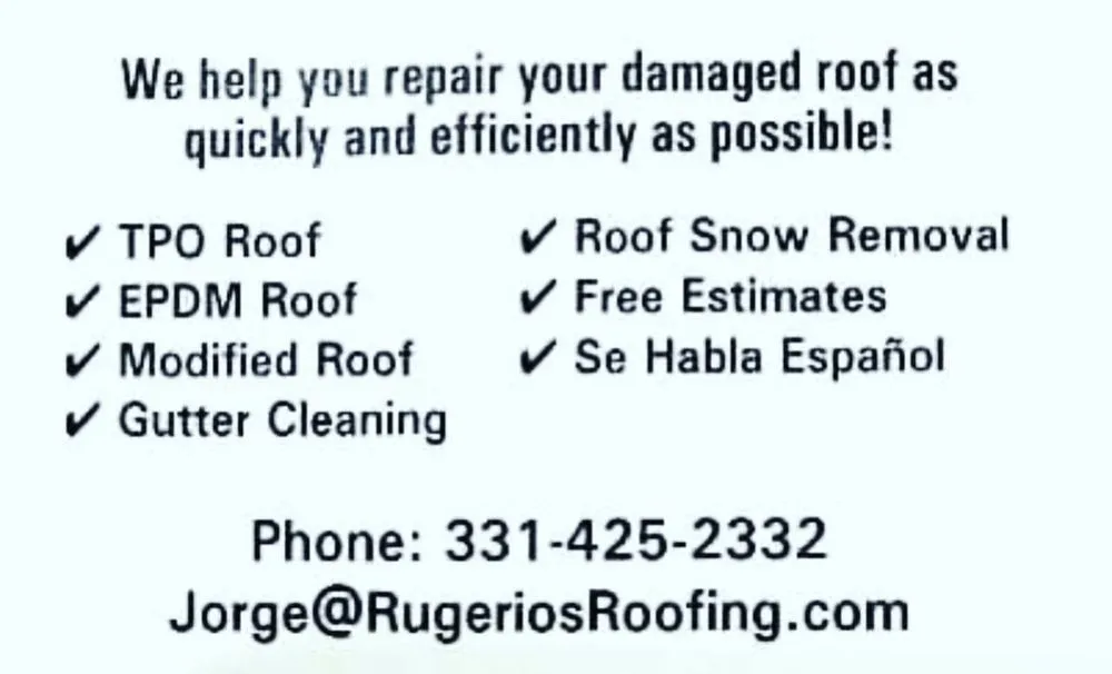 Slide of Rugerio’s commercial roofing
