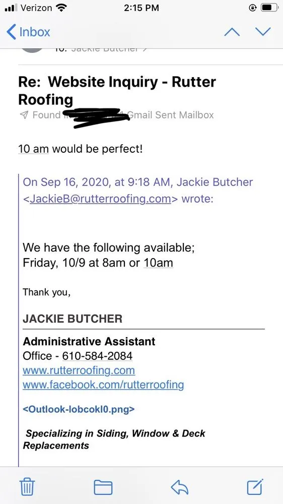 Slide of Rutter Roofing & Exteriors