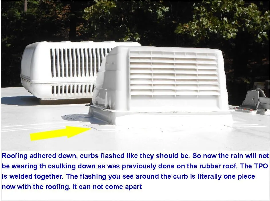 Slide of RV Roof Install