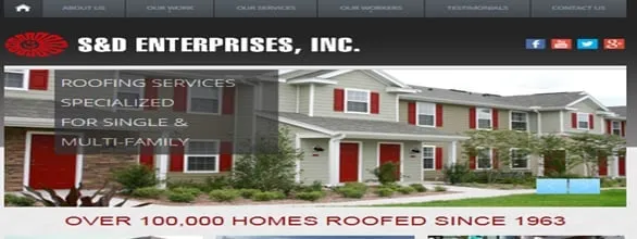 Slide of S & D Roofing