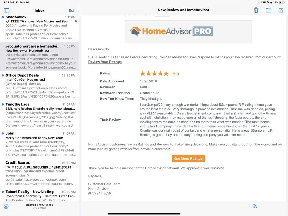 Slide of S & R Roofing