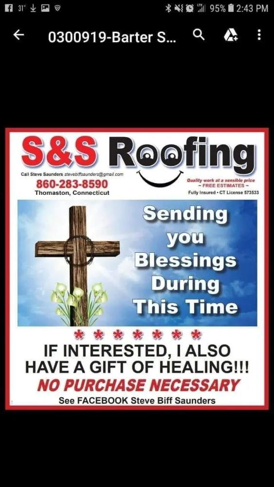 Slide of S & S Roofing