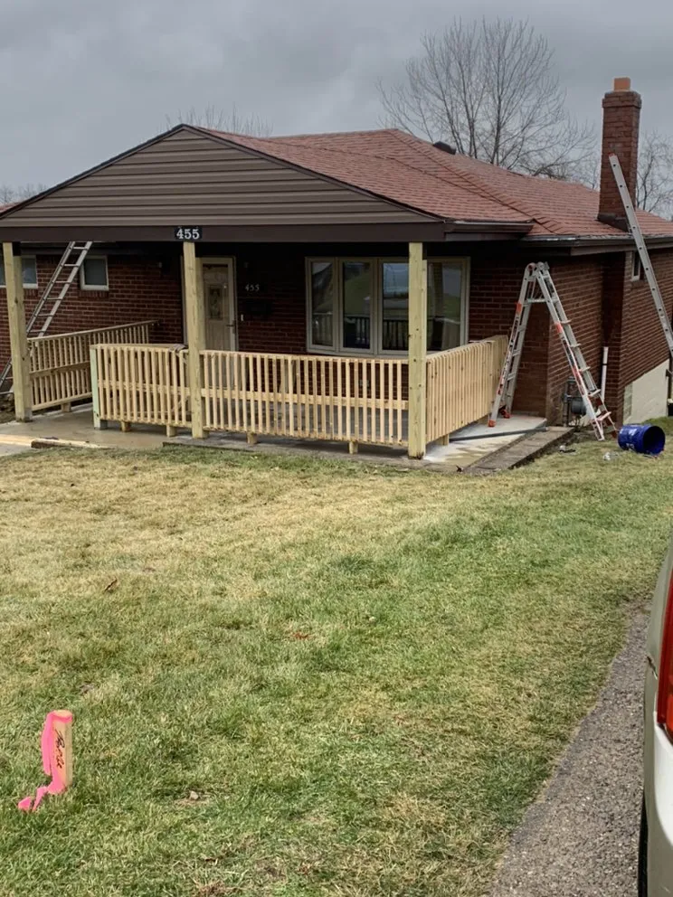 Slide of Sacred Pillars Demolition and Construction