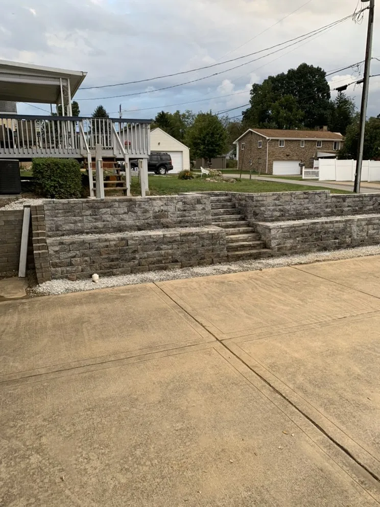 Slide of Sacred Pillars Demolition and Construction