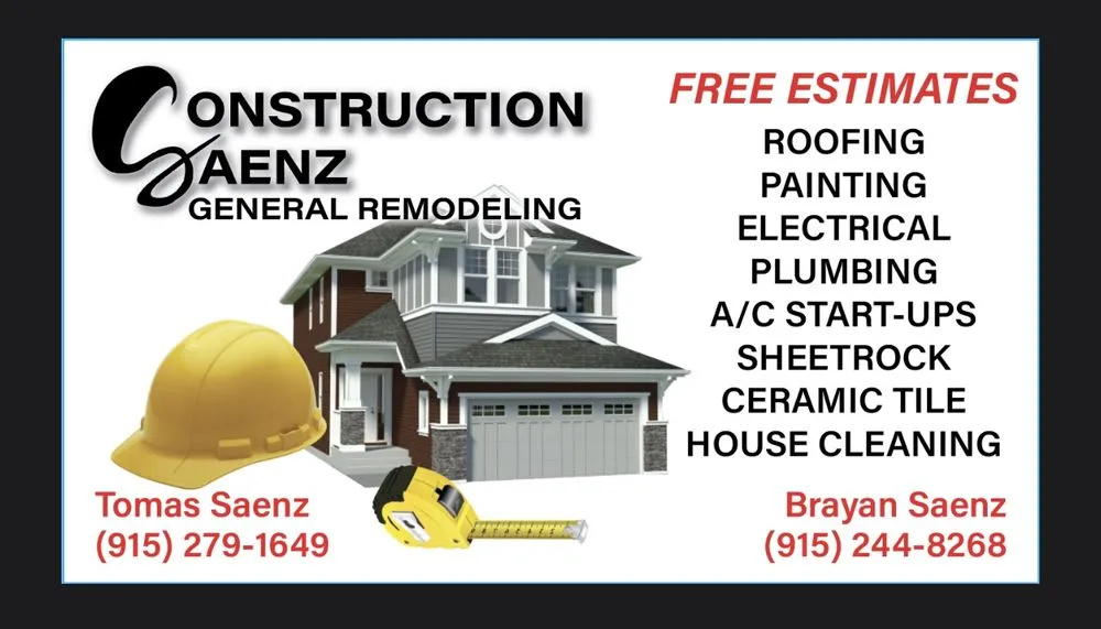 Slide of Saenz construction