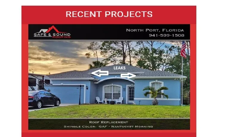 Reliable roof leak repair near you in Oxford, FL by Safe and Sound Roofing