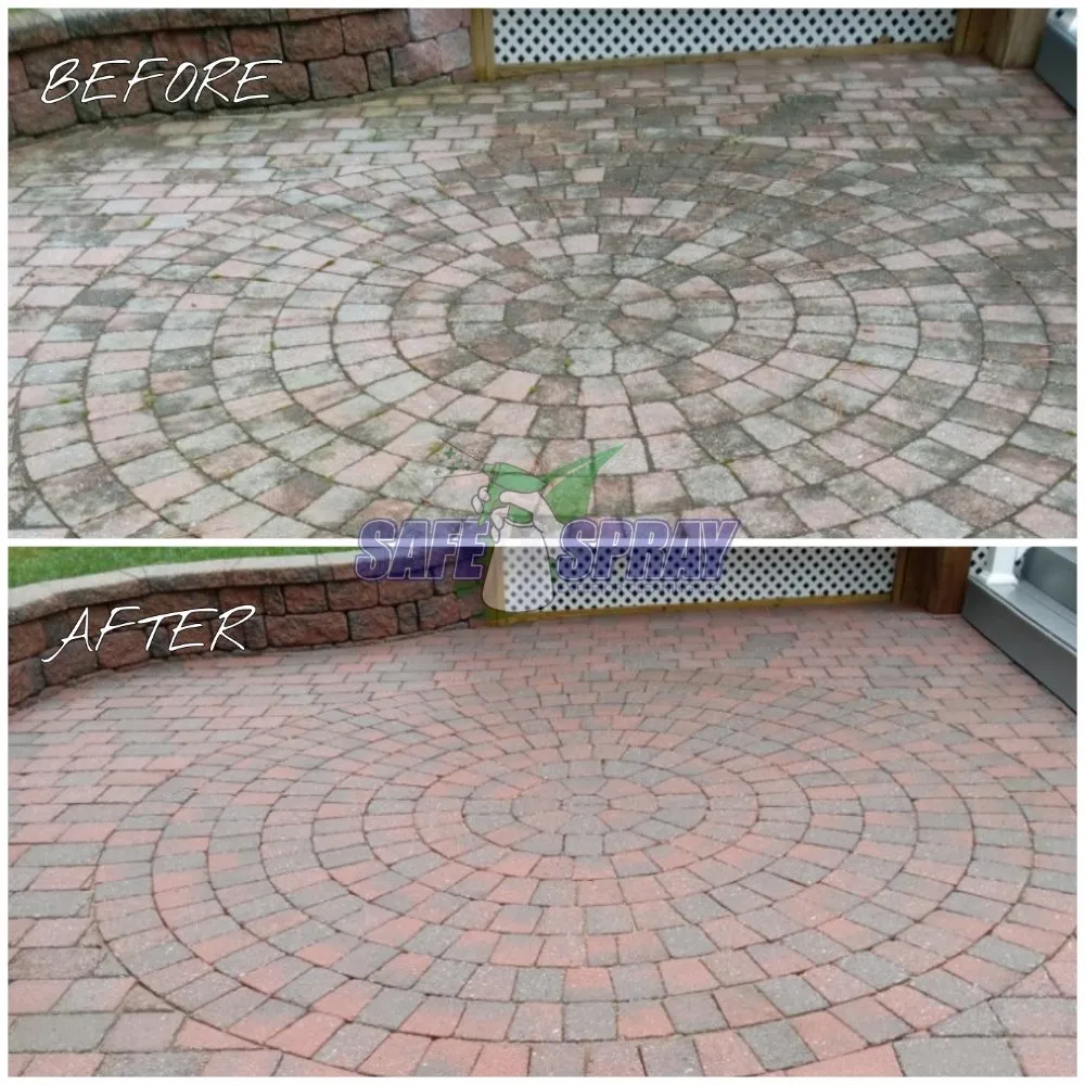 Slide of SafeSpray Exterior Cleaning