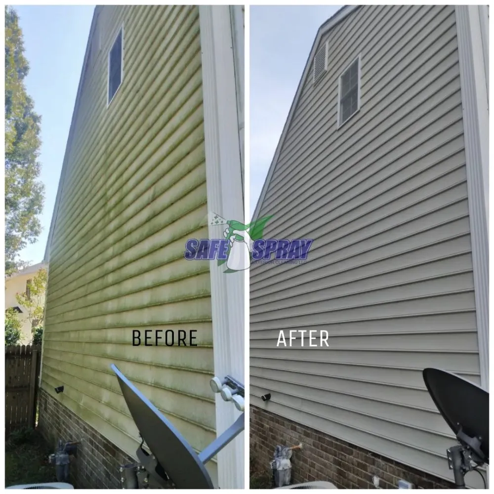 Slide of SafeSpray Exterior Cleaning