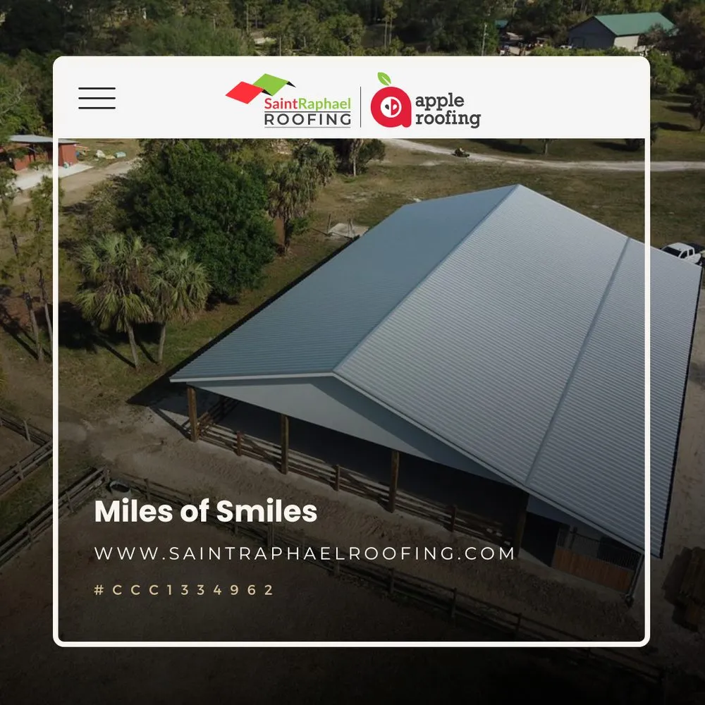 Slide of Saint Raphael Roofing