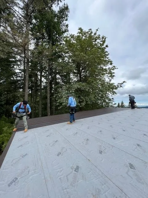 Emergency roof installation in Eastsound, WA - Salina's Construction