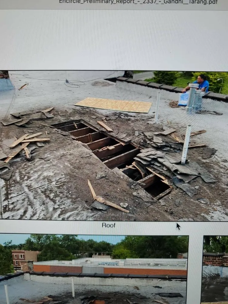 Slide of Same Day Flat Roofs