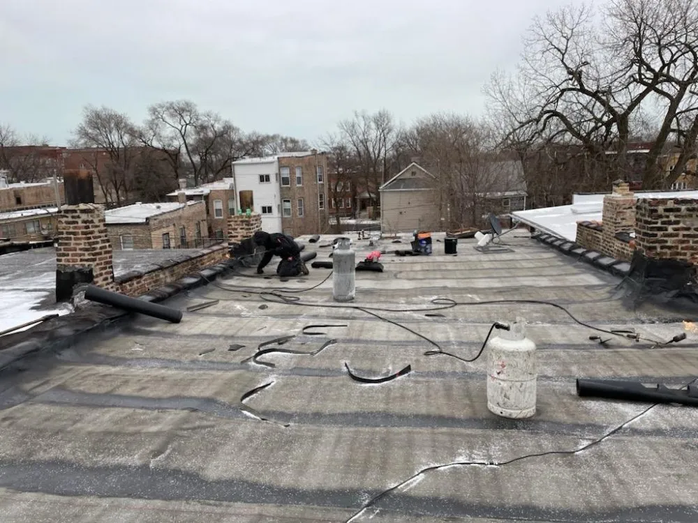 Slide of Same Day Flat Roofs