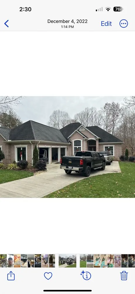 Slide of Sammy Waugh roofing