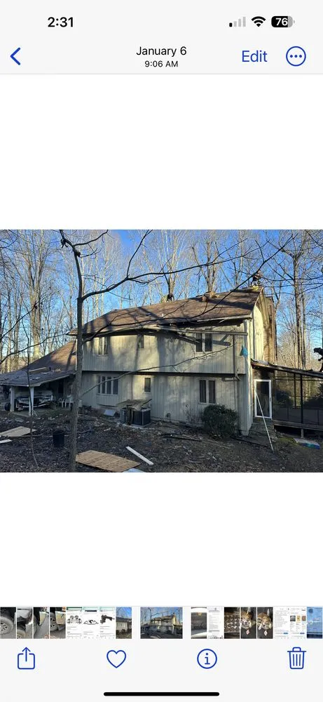 Slide of Sammy Waugh roofing