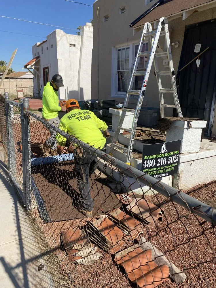 Slide of Sampson Roofing