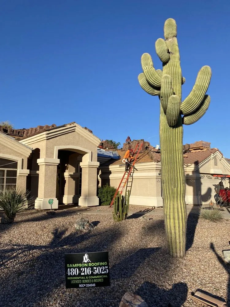 Slide of Sampson Roofing