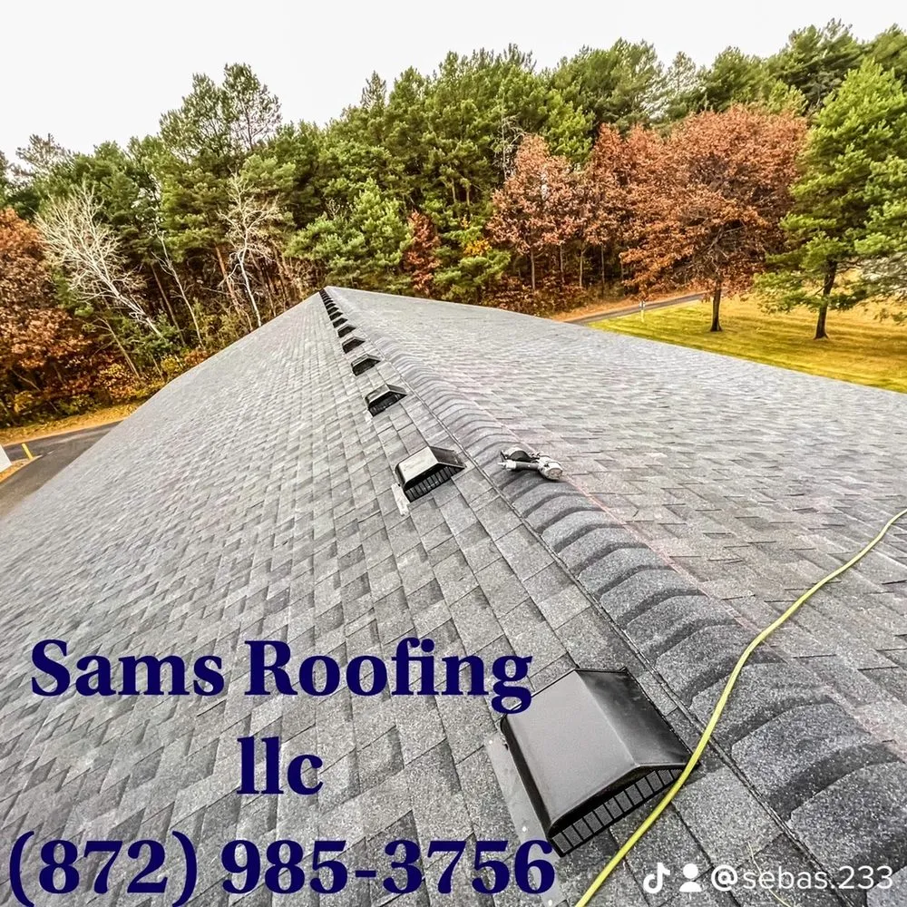 Slide of Sams Roofing
