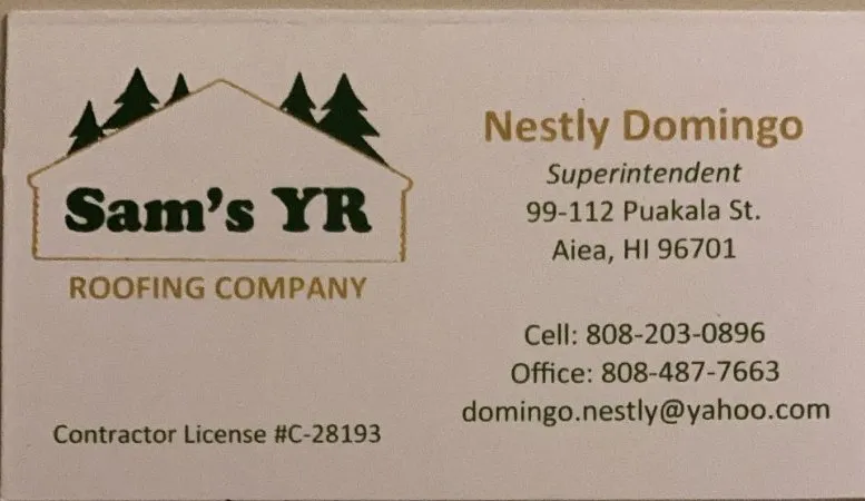 Slide of Sam's Yr Roofing