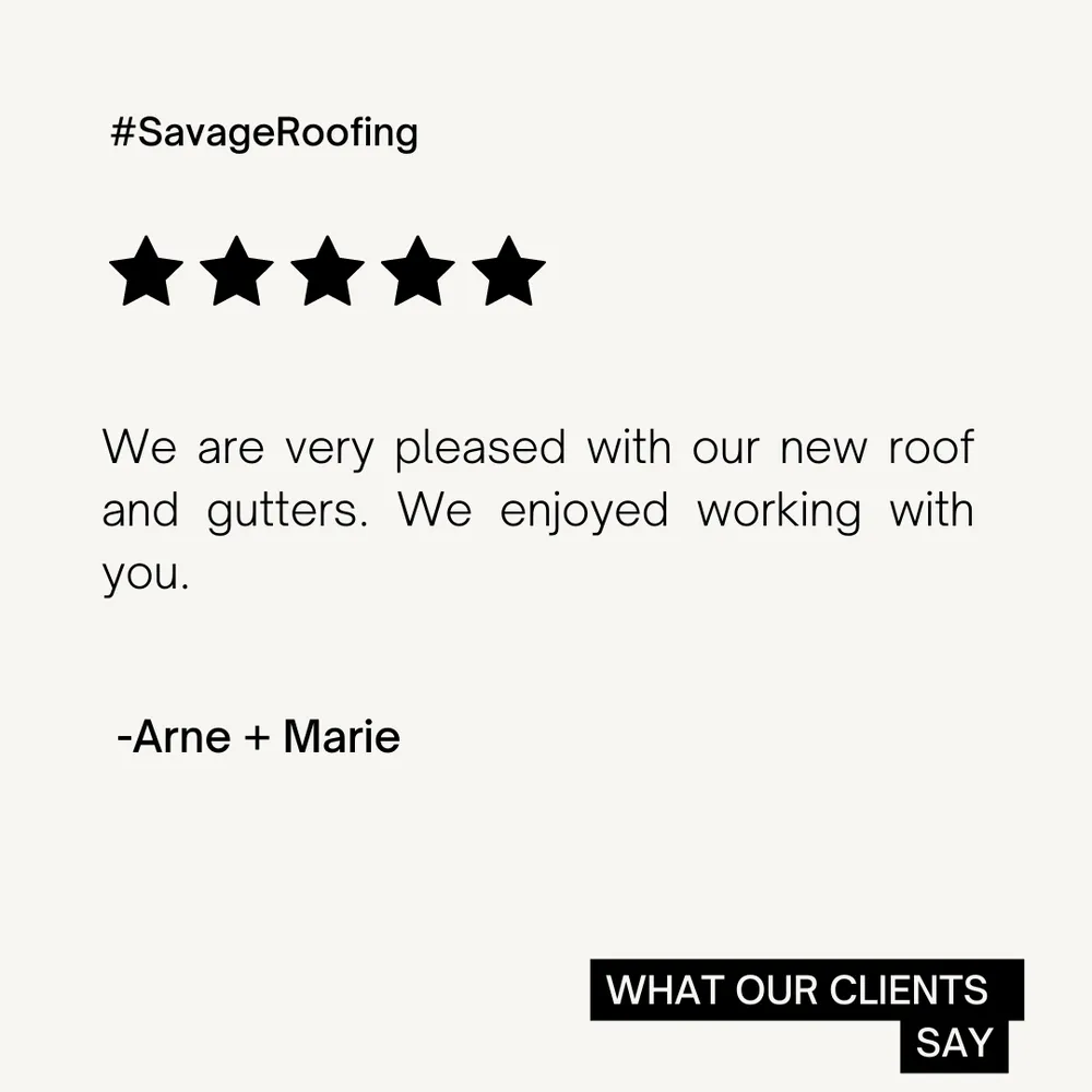 Slide of Savage Roofing