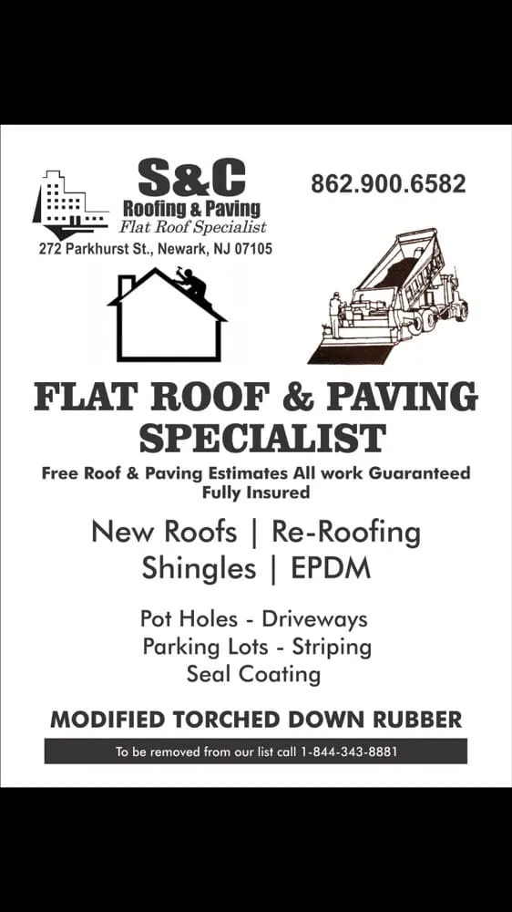 Slide of S&C Roofing & Paving