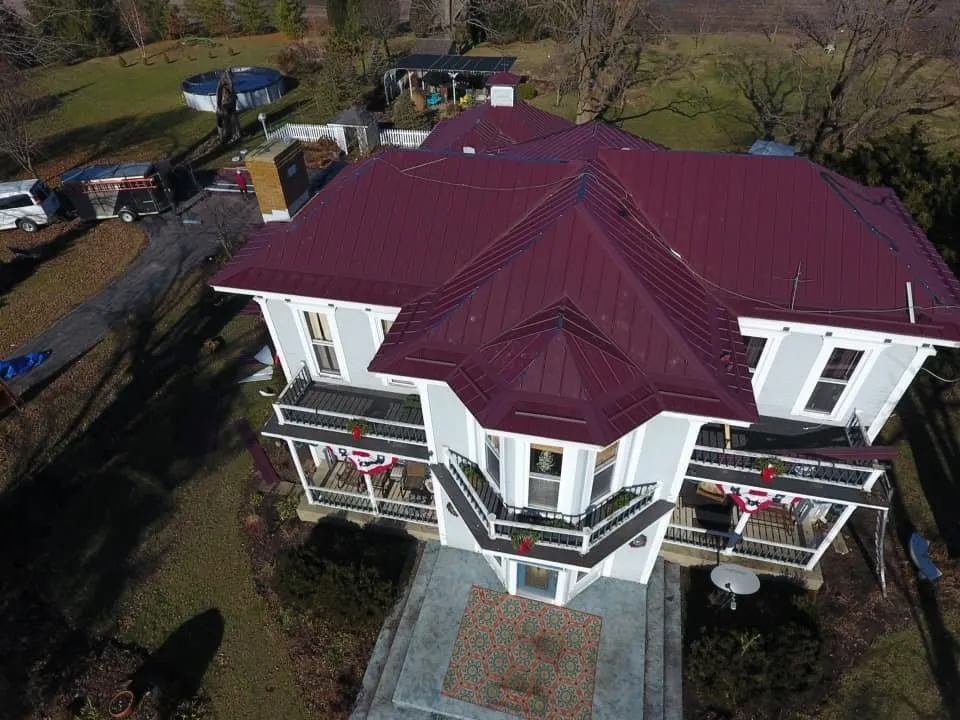 Local metal roofing installation for residential properties in Spencerville, IN by Schmucker Quality Construction