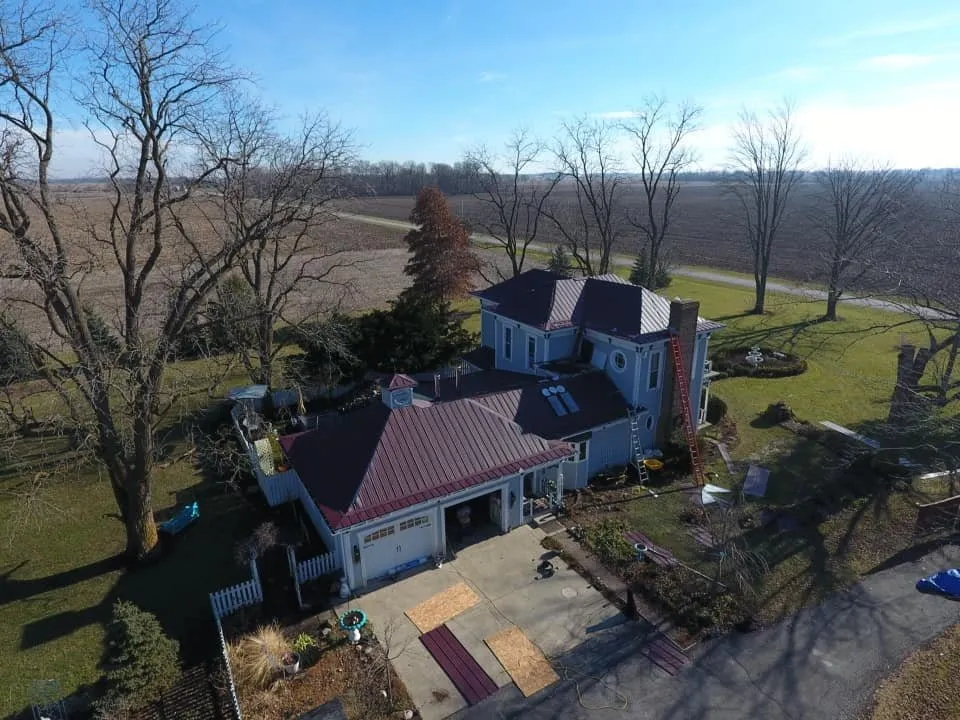 Emergency metal roofing installation with free inspection in Spencerville, IN by Schmucker Quality Construction