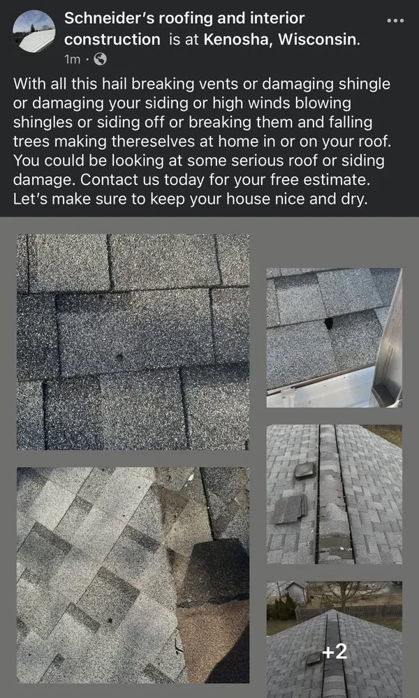 Slide of Schneider’s Roofing and Interior Construction