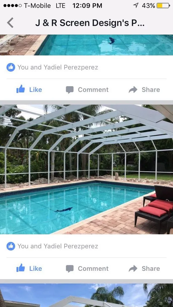 Slide of Screen in Miami