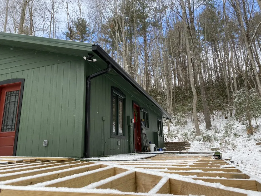 Emergency metal roofing installation in Afton, TN by Seamless Solutions