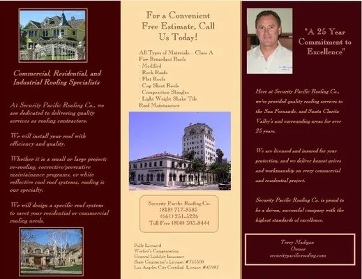 Security Pacific Roofing Logo