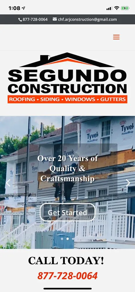 Slide of Segundo Construction