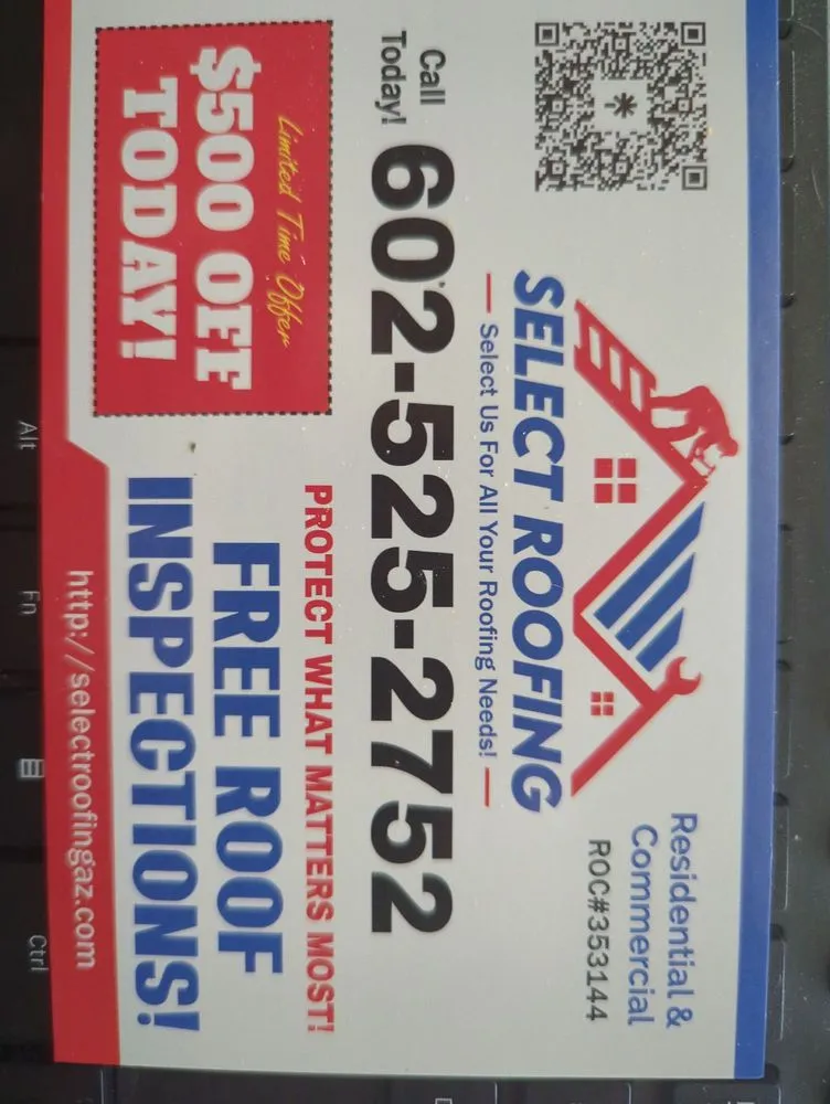 Slide of Select Roofing