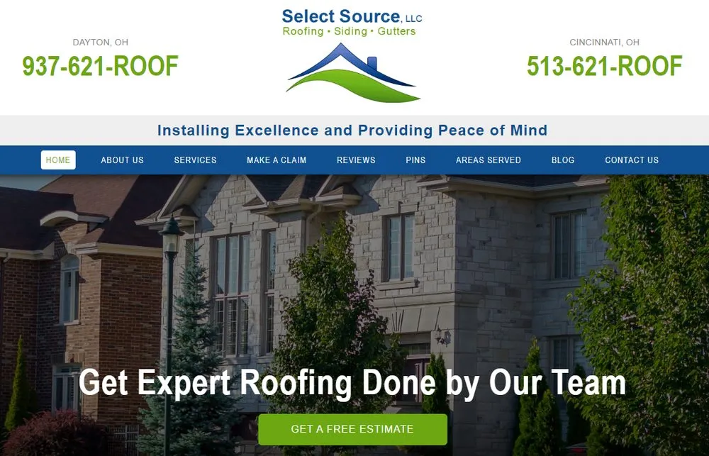 Slide of Select Source Roofing