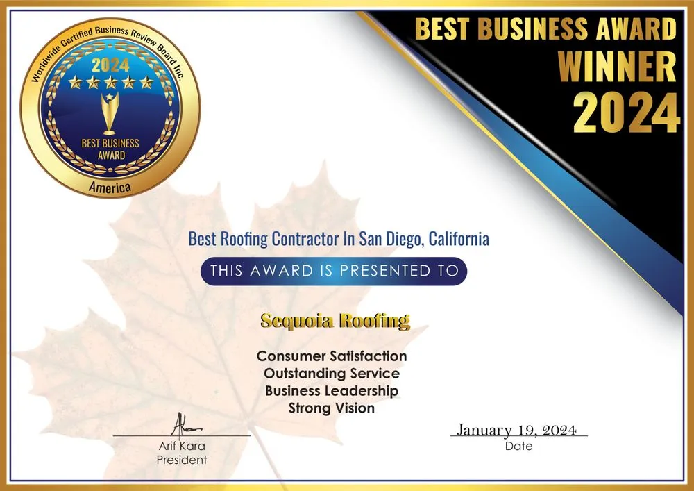 Slide of Sequoia Roofing