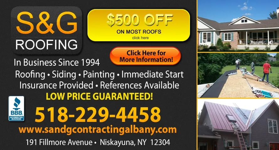 Slide of S&G Roofing