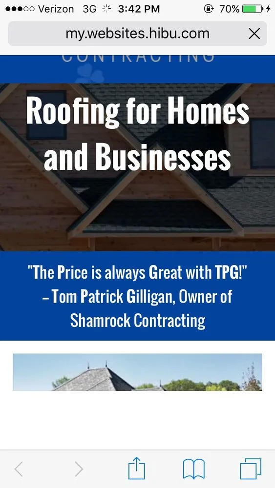 Slide of Shamrock Contracting Compamy